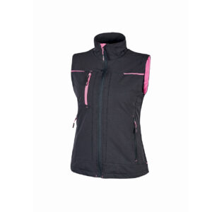 U-POWER GILET SATURN GRAY FUCSIA