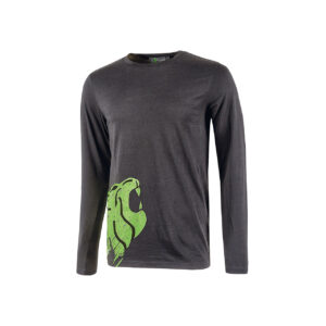 U-POWER MAGLIA MANICA LUNGA ALIEN ASPHALT GREY